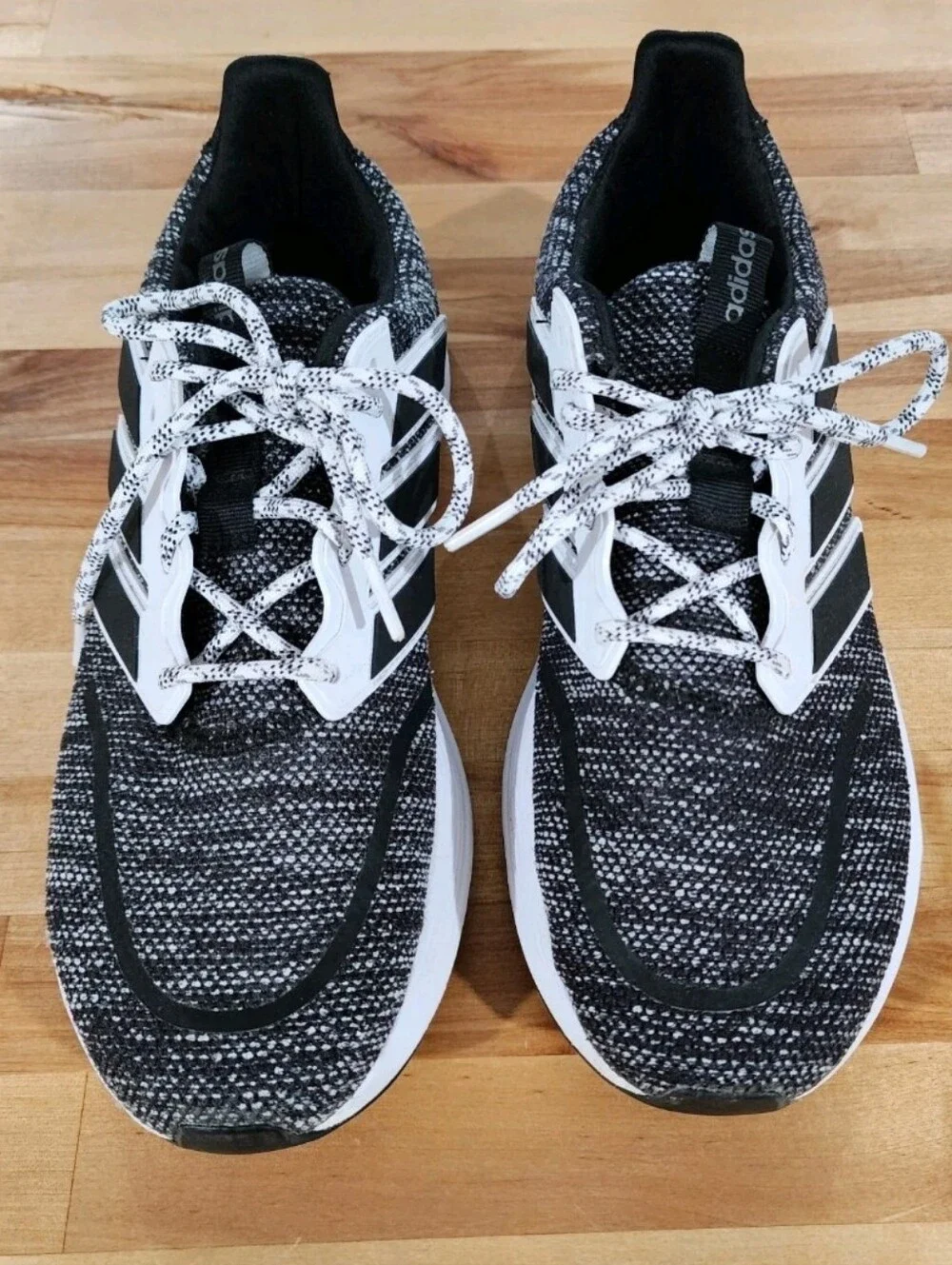 Adidas Men's Energy Falcon Black Running Shoes Size 8 Cloudfoam Comfort Insoles